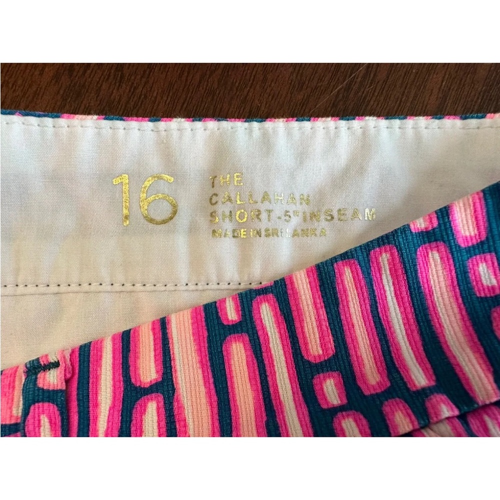 NWOT Lilly Pulitzer  Callahan Shorts Slathouse Stripe Size 16 - Picture 2 of 3